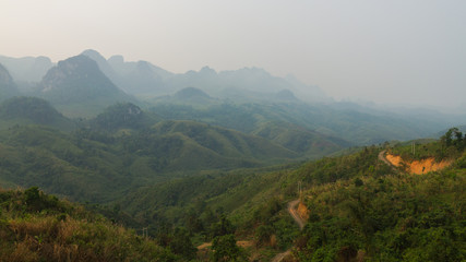 Obraz premium Mountains of Laos