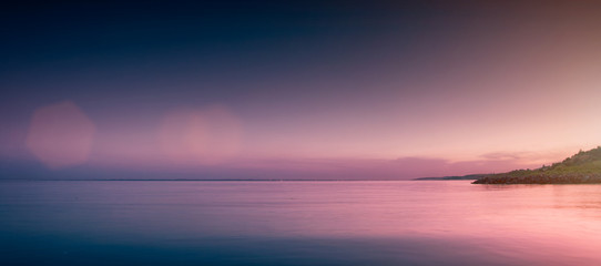 Night sea in Chabanka Odesa Ukraine