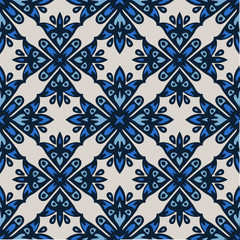 Luxury Damask seamless tiled motif vector pattern