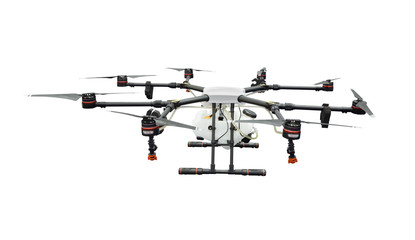 Agriculture drone isolated on white background with clipping path