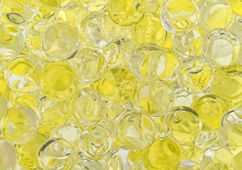 Very close view of pearl beads air freshener.