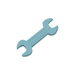 Wrench tool, spanner cartoon vector Illustration