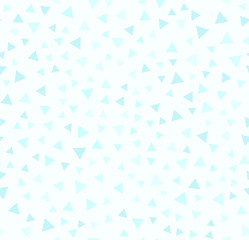 Cyan triangle pattern. Seamless vector