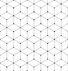 Geometryczny abstrakcjonistyczny bezszwowy deseniowy sześcian wykłada tło teksturę - 163145655