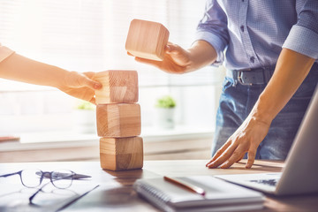 business persons plan a project