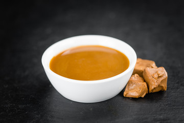 Portion of Caramel Sauce