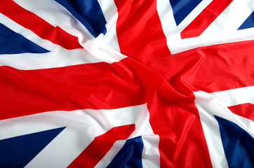 united kingdom flag waving