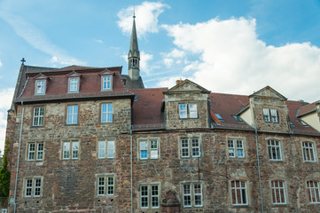 Old building, Renthof, in Kassel, Germany, Europe