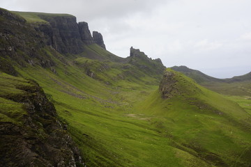 Quiraing, geologische Formation auf der Halbinsel Trotternish, Isle of Skye, Schottland