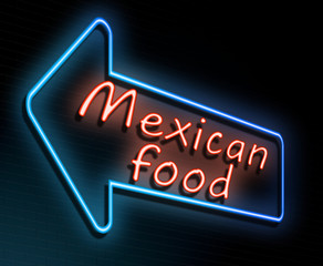 Mexican food concept.
