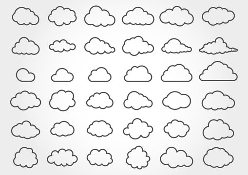 Cloud shapes collection