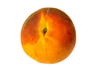 Peach isolated on white background