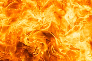 Rolgordijnen Vlam abstract blaze fire flame texture background
