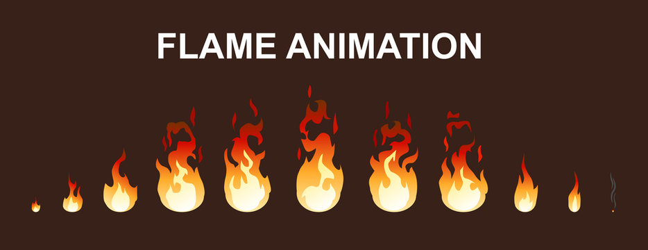 Light Fire Flames Animation Collection