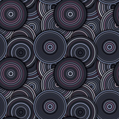 Abstract Geometric Circles Seamless Pattern