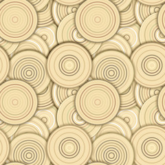 Abstract Geometric Circles Seamless Pattern