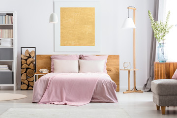 Natural decor of bedroom