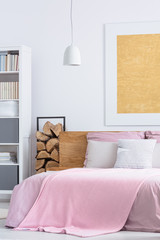 Simple pink bedroom