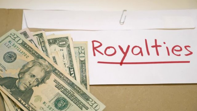 Royalties earnings concept