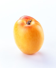  apricot  isolated white background
