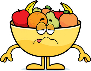 Sick Cartoon Bowl of Fruit