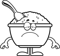 Sad Cartoon Oatmeal
