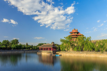 the turret of the forbidden city, Beijing, China