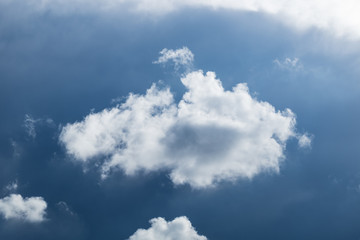 blue sky with sun and cloud.