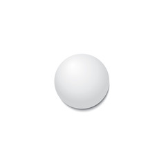 Ping-pong ball with shadow. Vector illustration.