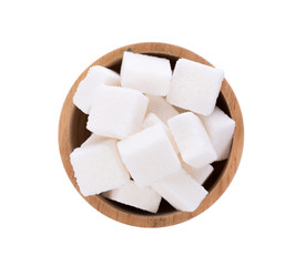 sugar cube on white background
