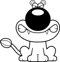 Angry Cartoon Lioness