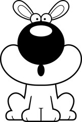 Surprised Cartoon Rabbit