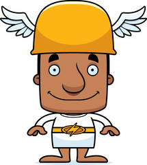 Cartoon Smiling Hermes Man
