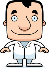 Cartoon Smiling Doctor Man