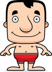 Cartoon Smiling Man Swimsuit