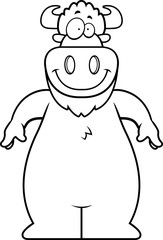 Cartoon Buffalo Smiling