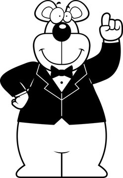 recommend clip art: Cartoon Bear Tuxedo