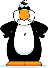 Cartoon Penguin Angry