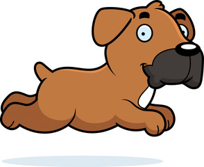 Cartoon Boxer Running