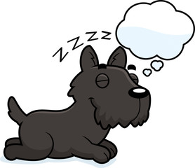 Cartoon Scottie Dreaming