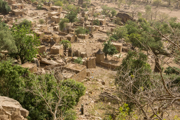 Vista from the Youga Plateau over the Gondo Plain, on the east side of Pays Dogon, Mali