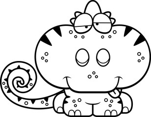 Cartoon Goofy Chameleon