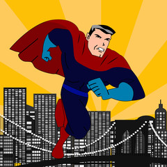 Superhero vector illustration
