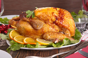 whole roasted chicken