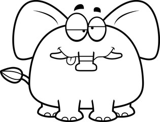 Drunk Cartoon Elephant