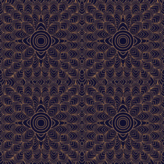 Luxury background pattern vector seamless. Christmas art deco ornament. Royal indian print. Golden design for wallpaper, yoga, bridal fashion, beauty spa salon, wedding or holiday party card.