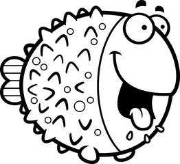 Hungry Cartoon Pufferfish © corythoman