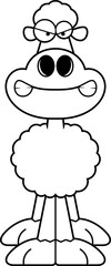 Angry Cartoon Sheep