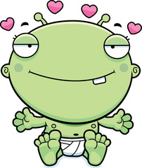 Cartoon Baby Alien Love