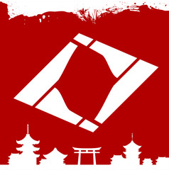 Japanese cultural ornaments. National ornaments of Japan